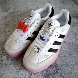 adidas Hello Kitty x Sambae White Black Clear Pink